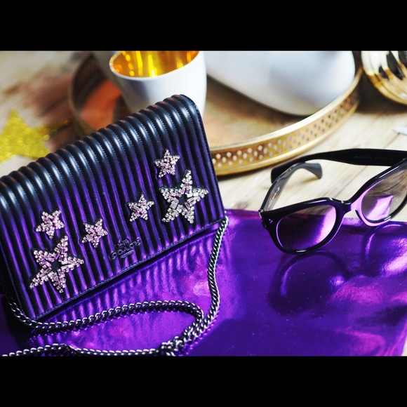 Coach Callie Crossbody w/quilting & crystal stars